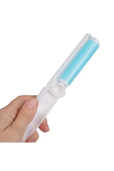 DAsiNU White Foldable Pet Hair Remover Roller 9.5 cm