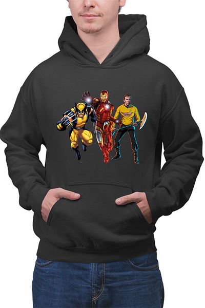 OEM Men's hoodie Ironman Star Trek Wolverine Universe DC