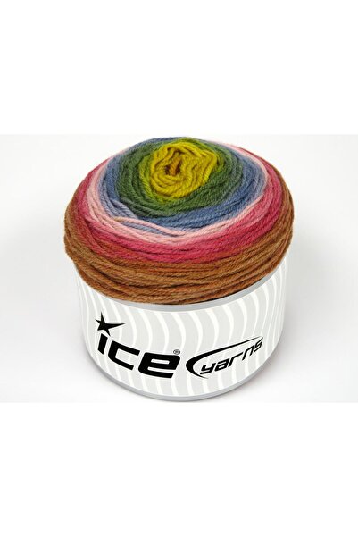 Ice yarns 2 × 150 جرام. صوف كيكز وول دي كيه، صوف أكريليك فاخر بألوان قوس قزح ...
