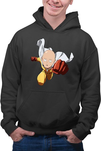 OEM Men's Hoodie One-Punch Man Fly Costume Exercise Music