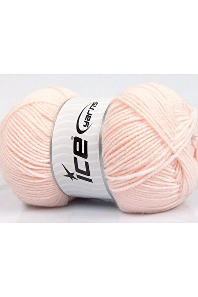 Ice yarns 4x100 جرام. خيوط أكريليك ناعمة من الخيزران، خيوط صيفية بلون السلمون...