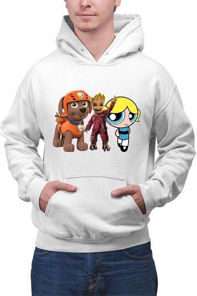 OEM Men's Hoodie Baby Groot Bubble Paw Patrol Dog Blonde PowerPuff