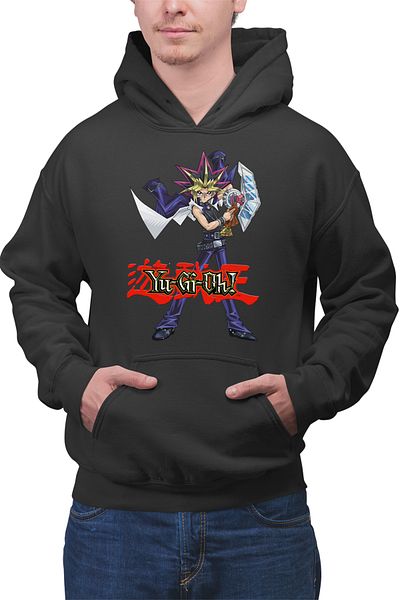 OEM Men's Hoodie Yu Gi Oh Yugi Mutou Anime Kage Meme Duel