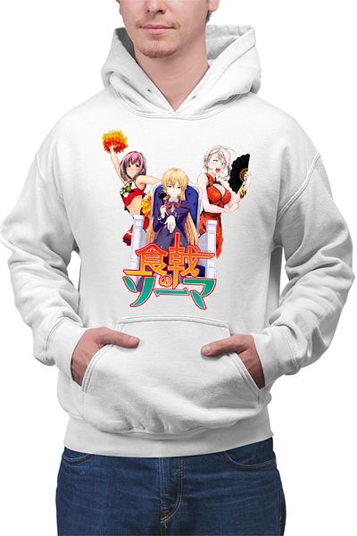 OEM Men's Hoodie Food Wars Erina Alice Hisato Fan Anime Shokugeki