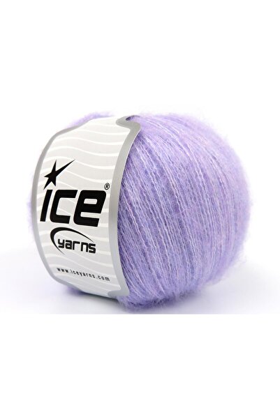 Ice yarns 8x50 جرام. صوف أليس فائق النعومة، أكريليك أرجواني فاتح للشتاء، رقيق...
