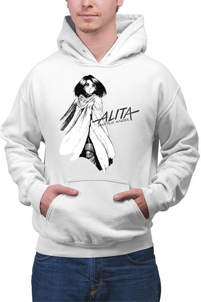 OEM Men's Hoodie Battle Angel Alita Gally Genos Makoto Ghost Shell Mecha