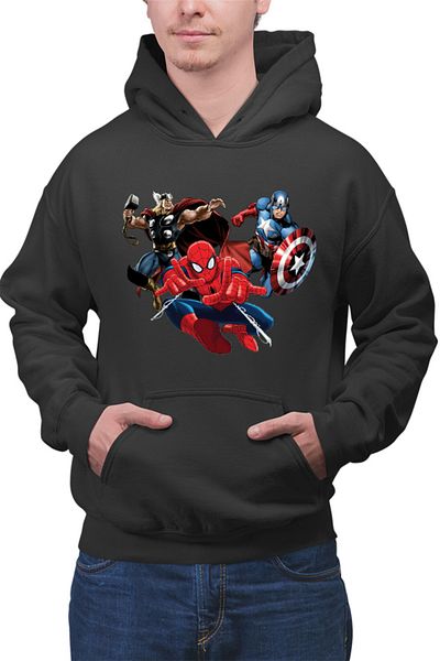 OEM Men's hoodie Spiderman Captain America Thor Fly Hero Cool