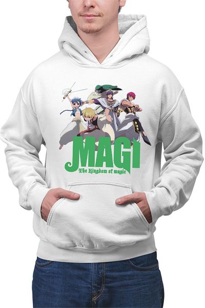 OEM Men's Hoodie Magi The Labyrinth of Magic Team Alladin Alibaba Sinbad Magic Anime