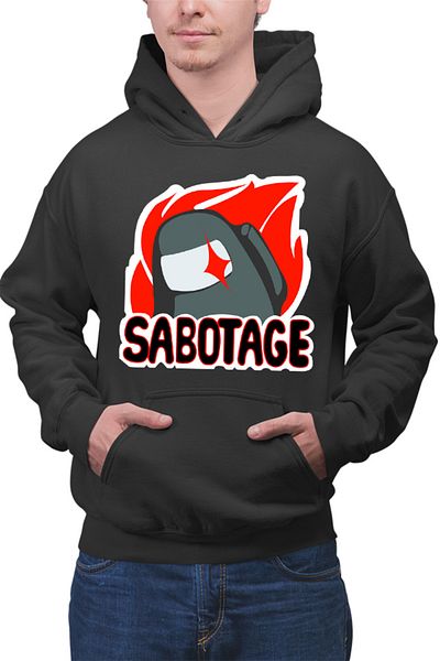 OEM Men's Hoodie Among Us Sabotage Crew Space Station Task Vent