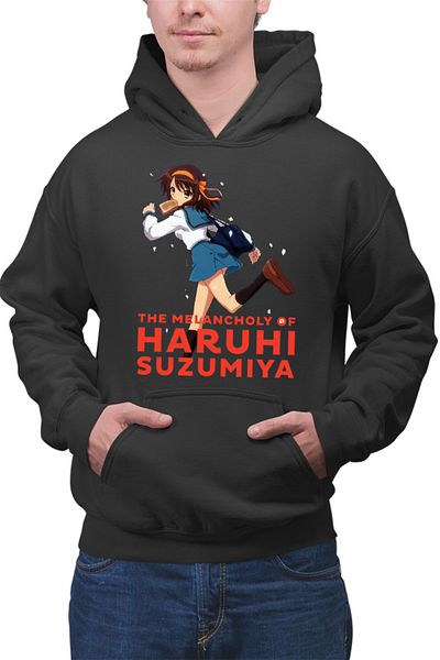 OEM Men's hoodie Haruhi Suzumiya Run Sakura Bread Highschool Club