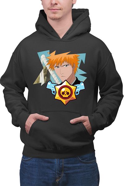 OEM Men's sweatshirt Bleach Ichigo Brawl Stars Leon Samurai