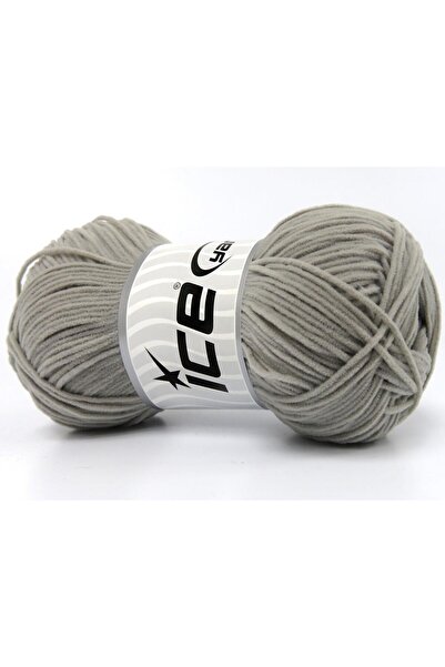 Ice yarns 6×50 جرام. نوبوك شينيل ميكرو فايبر رمادي فاتح شتوي، شينيل