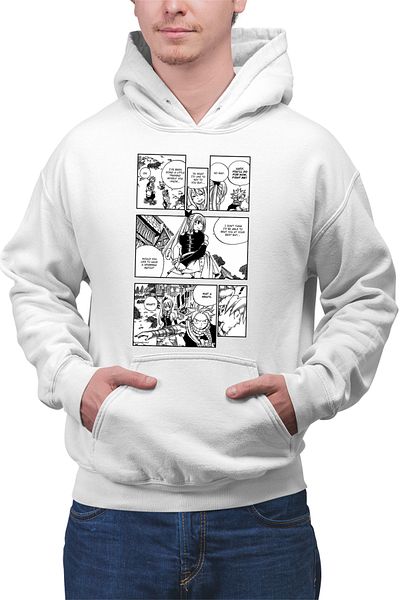 OEM Men's Hoodie Fairy Tail Sparring Match Panel Manga