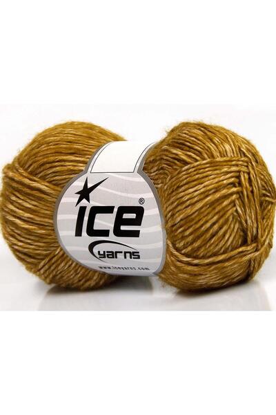 Ice yarns 8x50 جرام. خيوط دنيم أكريليك، خيوط قطنية صيفية باللون الأخضر الزيتو...