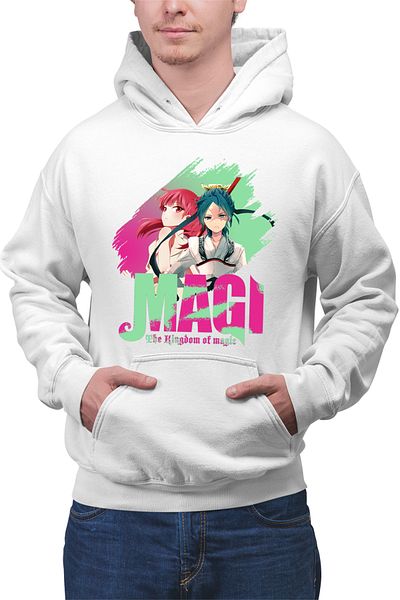 OEM Men's Hoodie Magi The Labyrinth of Magic Morgiana Hakuryuu Logo Brush