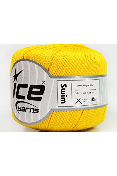 Ice yarns 6×50 جرام. خيوط صيفية صفراء من SWIM