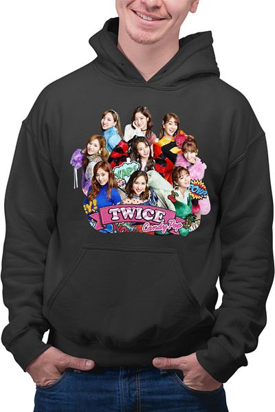 OEM Men's Hoodie Twice K-Pop Idol Group Popular Music Korea