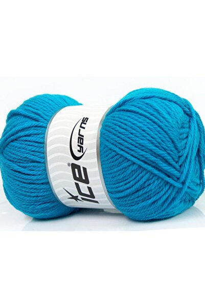 Ice yarns 4x100 جرام. خيوط أكريليك ناعمة للأطفال باللون الفيروزي للشتاء، خيوط...