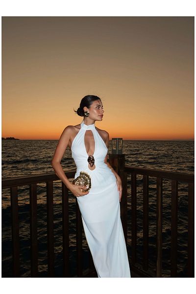 ESRAHELVACI EH Collection Rochie cu accesorii pentru piept