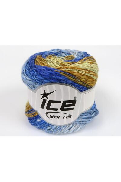 Ice yarns (4 قطع 100 جرام) لينين فيسكوت كتان، قطن، فيسكوز 4 عبوات