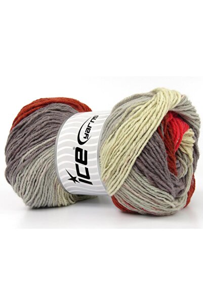 Ice yarns مجموعة من 4 × 100 جرام من خيوط آيس يارنز ماجيك لايت، كريمي، رمادي، ...