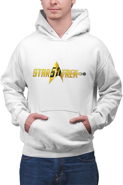 OEM Men's Hoodie Star Trek Logo James Kirk Borg