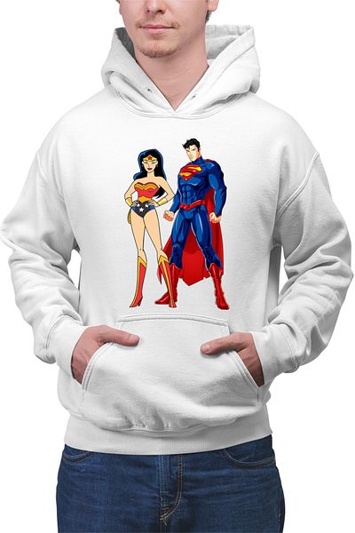 OEM Hanorac barbati Superman Wonder Woman Superwoman Girl Power