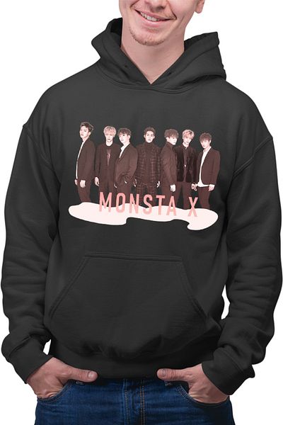 OEM Men's Hoodie Monsta X Group Korean Artist MTV Dance Performance