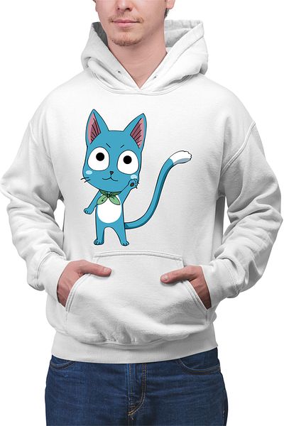 OEM Hanorac barbati Fairy Tail Happy Cat Ninja City Mustang