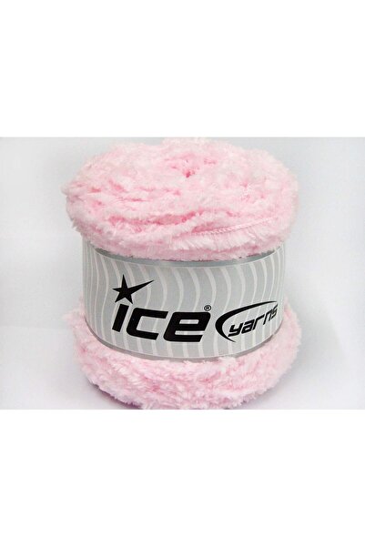 Ice yarns 3x100 جرام. كعكة باندا من الألياف الدقيقة باللون الوردي الفاتح، ناع...