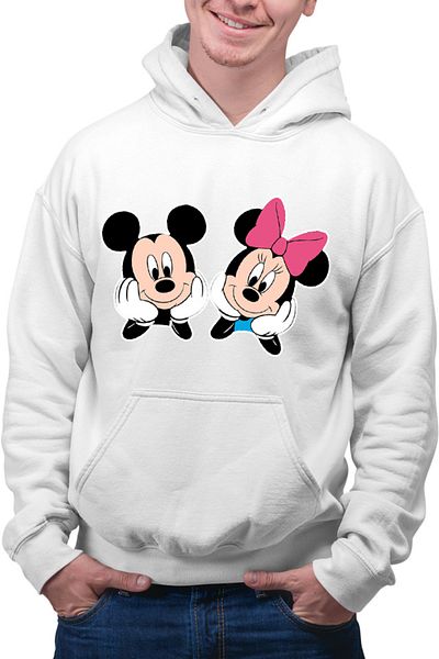 OEM Men's sweatshirt Mickey Mouse Minnie Couple Love Cute