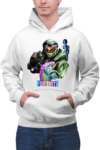 OEM Men's Hoodie Halo Chief Cortana Fortnite Lama Battle