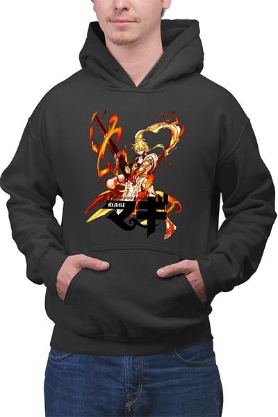 OEM Men's hoodie Magi The Labyrinth of Magic Alibaba Fire Sword
