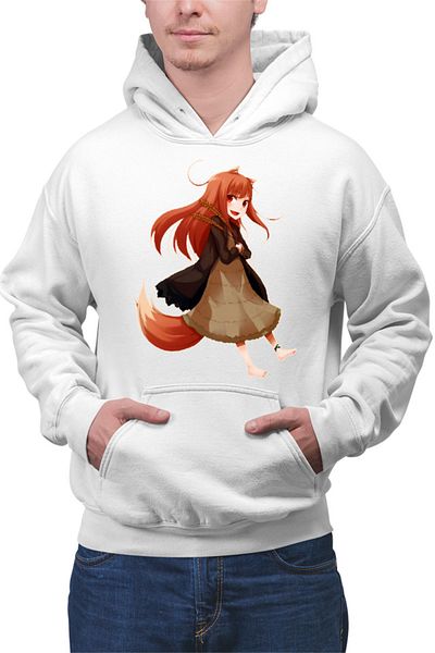OEM Men's Hoodie Spice And Wolf Holo Fantasy Anime Medieval
