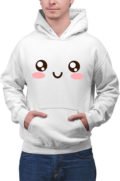 OEM Men's Hoodie Roblox Anime Smiley Face Cute