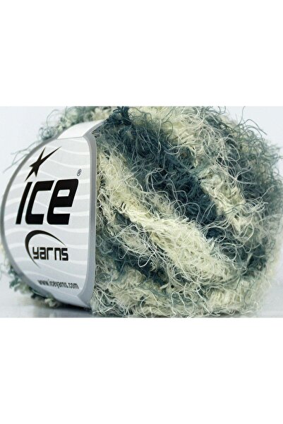 Ice yarns 8x50 جرام. ألوان رمادية ناعمة من بولار سوفت، ناعمة، ملمس شعري، شتوي...