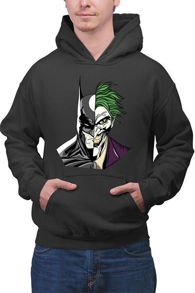 OEM Men's hoodie Batman Joker Face Best Friends Megadeth Legends