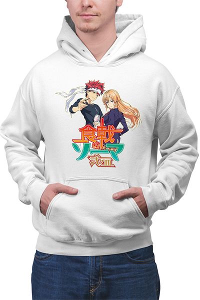 OEM Men's Hoodie Food Wars Souma Erina Cookers Anime Shounen