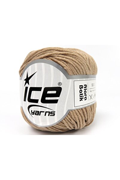 Ice yarns 8x50 جرام. خيوط صيفية من القطن والأكريليك بلون الجمل الفاتح، قطن