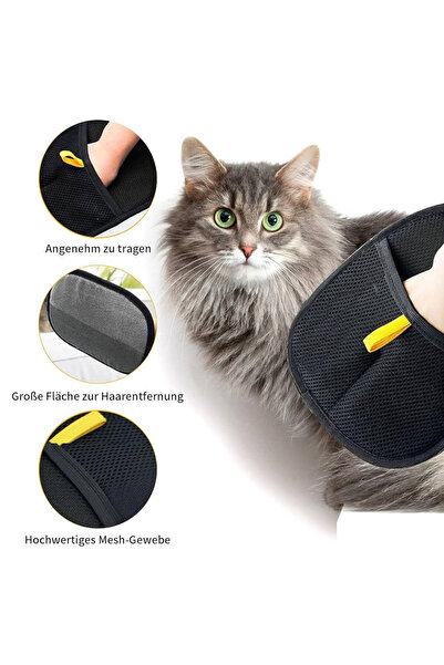 mywarehouse L(20X15 CM) Çift Taraflı Statik Kedi Köpek Tüy Temizleme Eldiveni...