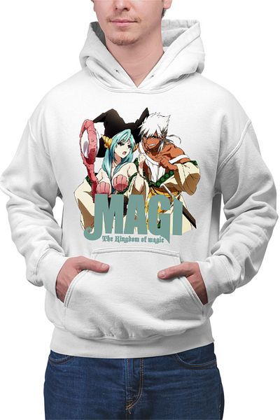 OEM Men's Hoodie Magi The Labyrinth of Magic Cartoon Sharrkan Yamraiha