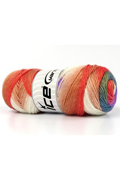 Ice yarns (4 قطع 100 جرام) مجموعة من 4 قطع من الأكريليك الفاخر من رينبو باللو...