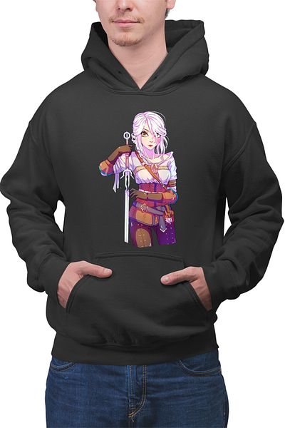 OEM Men's Hoodie The Witcher Ciri Anime Mangaka Girl Hunter