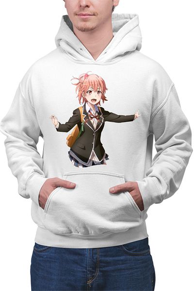 OEM Men's Hoodie OreGairu Yui Playfull Tsundere Weeb Animation