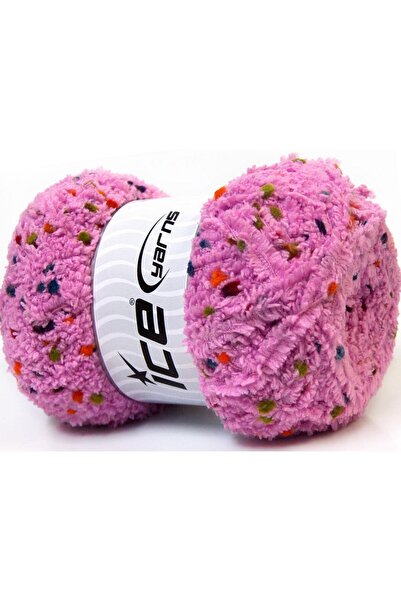 Ice yarns (4 قطع 100 جرام) بوفي بوم بوم ميكرو فايبر 4 عبوات أوركيد