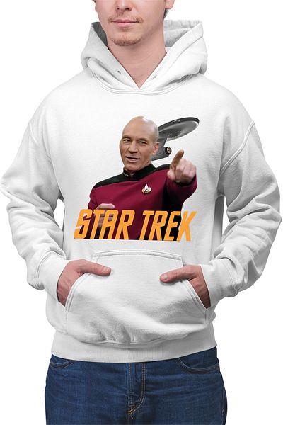 OEM Men's sweatshirt Star Trek Jean-Luc Picard Voyager Starship