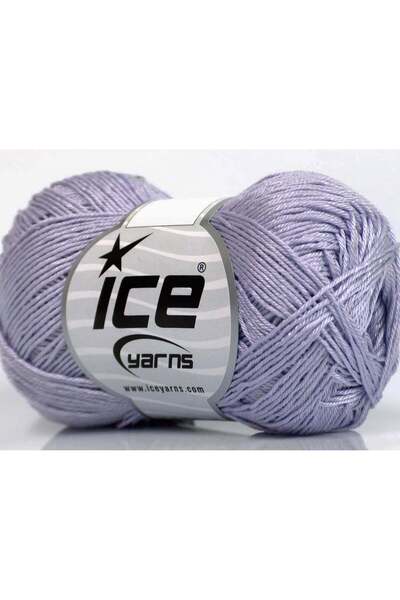 Ice yarns 6×50 جرام. خيوط قطنية صيفية من القطن المرسيريزد من ألمينا، لون أرجو...