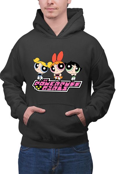 OEM Hanorac barbati The Powerpuff Girls Logo Cartoon Animation