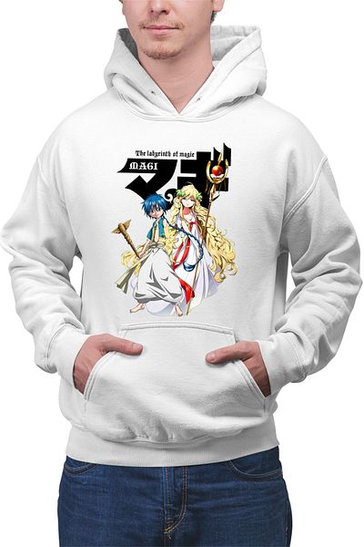OEM Men's hoodie Magi The Labyrinth of Magic Alladin Blonde Girl