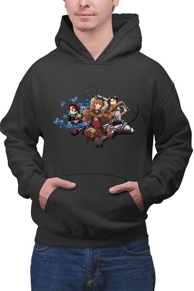 OEM Hanorac barbati Rising of the Shield Hero Tanjirou Kimetsu no Yaiba Levi Attack on Titan